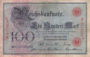 100 Mark 1905 Ro23a Q/A